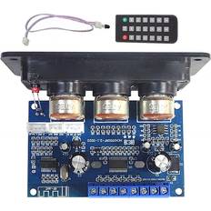 Amplifiers & Receivers Spactz 2.1 Channel Digital Power Amplifier Board with Remote Control 2x25W 50W BT5.0 Subwoofer Class D Amplifier Board DC12-20V