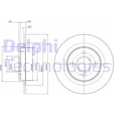 Delphi Disque De Frein BG3743 2M5V2A315AA 10mm 4 Plein Huilé Non-Traité