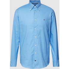 Tommy Hilfiger Uomo Vestiti Tommy Hilfiger Camicia Oxford Maniche Lunghe - Blu