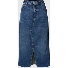 Shirt Collar - Women Skirts BOSS Denim Midi Skirt Blue, Blue, 32, Women