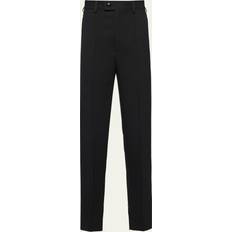 Prada Bukser & Shorts Prada Polyester Slim Bukser Med Sidelommer - Sort