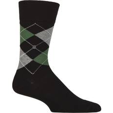 SockShop Abbigliamento SockShop Mens Pair Burlington King Argyle Cotton Black Green 6.5-11 Mens