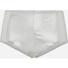 Argento Mutande Dolce & Gabbana Foiled Jersey Low-Rise Panties