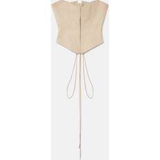 Stella McCartney Moulded Corset Top, Woman, Sand, Sand