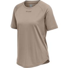 Hummel Tops Hummel Vanja Short Sleeve T-shirt Beige Woman