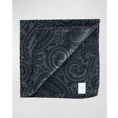 Black Handkerchiefs Trafalgar Men's Sobee Paisley Silk Pocket Square