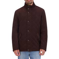 Outerwear Cole Haan Men's Diamond-Quilted Corduroy Jacket Chocolate