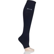 Elle Pair Milk Compression Open Toe Socks Navy