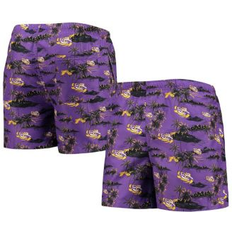 Purple Swimming Trunks Foco Men's Purple LSU Tigers Island Palm Swim Trunks