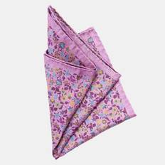 Men - Pink Handkerchiefs Rimini Silk Pocket Square For Men, Med Pink