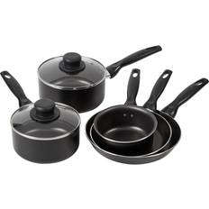 Dunelm Essentials Aluminium 5 Set Cookware Set with lid 5 Parts