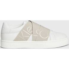 Calvin Klein Leather Slip-On Trainers White