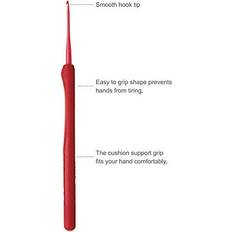 Tulip Crochet Hook, Red, 4 millimeters