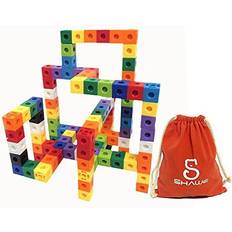 SHAWE Kids Toys, 100 Piece Magic Cubes Set,Creative and Educational Alternative to Mathlink Building Blocks Kids Safe Material! Package in