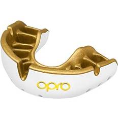 White Martial Arts Protection OPRO New Gold Level Mouthguard Adults and Junior Sports Mouth Guard Featuring Revolutionary Fitting Technology for Boxing Lacrosse MMA Martial Arts