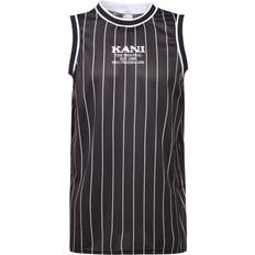 Karl Kani Tøj Karl Kani Sort og hvid jersey med retro nålestriber-Black