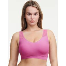 Chantelle LAB Foret bøjlefri-BH med blonder Softstretch Pink XL/2XL34