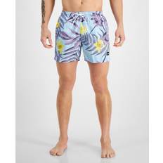 Purple Swimming Trunks HUGO BOSS Men's Piranha Graphic 5.3" Swim Trunks, Created for Macy's Purple