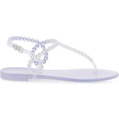 Transparent Sko Aquazzura Almost Bare Embellished PVC Sandals - Transparent