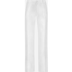 Seide Hosen Dolce & Gabbana Silk shantung pants white