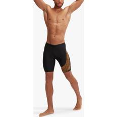 Speedo Medley Logo Aquashorts, Black/Mandarin