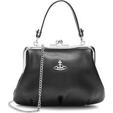 Vivienne Westwood Granny Frame Vegan Leather top Handle bag Black