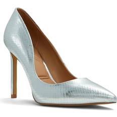 Aldo Silver Heels & Pumps Aldo Lala Pump Women's Silver Metallic Pumps Stiletto