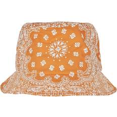 Orange Hats Flexfit Bandana Printed Bucket Hat Orange One