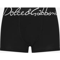 Dolce & Gabbana Uld Oversize Logo Waistband Boxers Sort