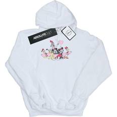 Disney Mens Mouse Love Friends Hoodie White