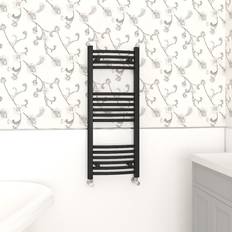 Heated Towel Rails NRG 1000x400mm, Curved Central Heating Black