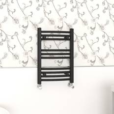 Heated Towel Rails NRG 600x400mm, Curved Central Heating Black