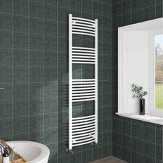Heated Towel Rails NRG 1800x500mm, Curved Central Heating White