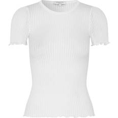 Rosemunde Silk Pointelle T-Shirt New White