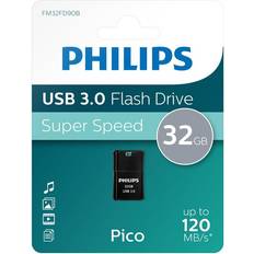 Philips USB 3.0 Pico Edition Flash Drive 32GB Pen Drive Black