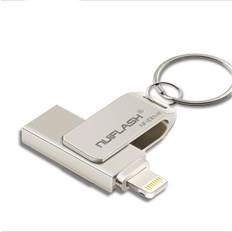 ChaoChuang For iPhone X/8/7/7 Plus/6/6s/5 ipad USB Flash Drive Metal Pen drive 128GB Memory Stick micro usb key u disk