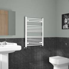 Heated Towel Rails NRG 800x600mm, Straight Central Heating White