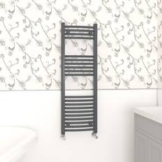 Heated Towel Rails NRG 1200x400mm, Curved Anthracite