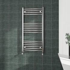Heated Towel Rails NRG 1000x500mm, Curved Chrome
