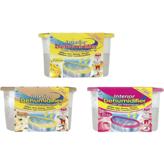 3 Disposable Dehumidifiers Scented Lemon Rose and Vanilla