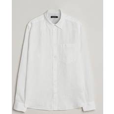 J.Lindeberg Shirts J.Lindeberg Regular Fit Clean Linen Shirt White Weiß Leinenhemd Grösse: