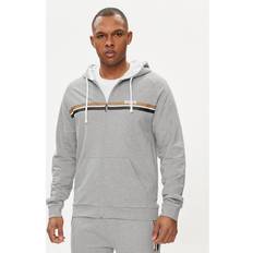 BOSS Authentic Full Zip Hoodie Grey Mens