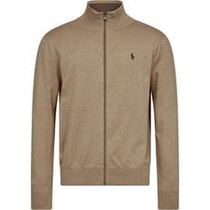 Polo Ralph Lauren Cotton Fullzip Sweater Mand Sweatshirts Bomuld hos Magasin Camel Melange/brown Htr