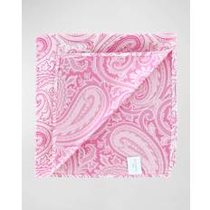 Men - Pink Handkerchiefs Trafalgar Men's Sobee Paisley Silk Pocket Square