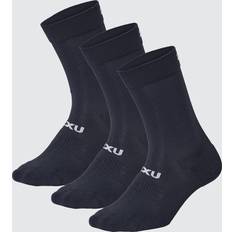 2XU Crew Socks 3 Pack - Black/White