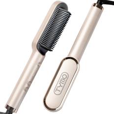 Ring Hair Straightener Brush Straightening Comb