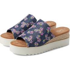 Adidas Predator Shoes Toms Women's Diana Mule Blue Embroidered Floral Sandals Blue/Multi