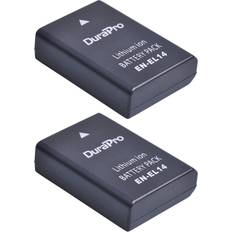 DuraPro DuraPro 2Packs 1200mAh EN-EL14 EL14A Dual Charger Nikon EN-EL14 Nikon