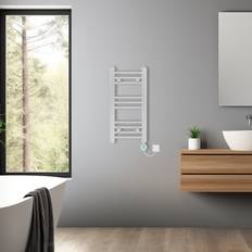 Heated Towel Rails NRG Chrome, 600x300mm Straight