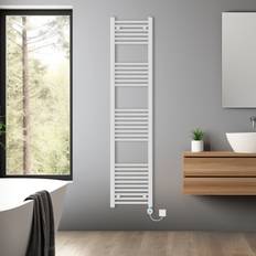 Heated Towel Rails NRG 1800x400mm Pre-filled Straight White
